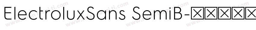 ElectroluxSans SemiB字体转换